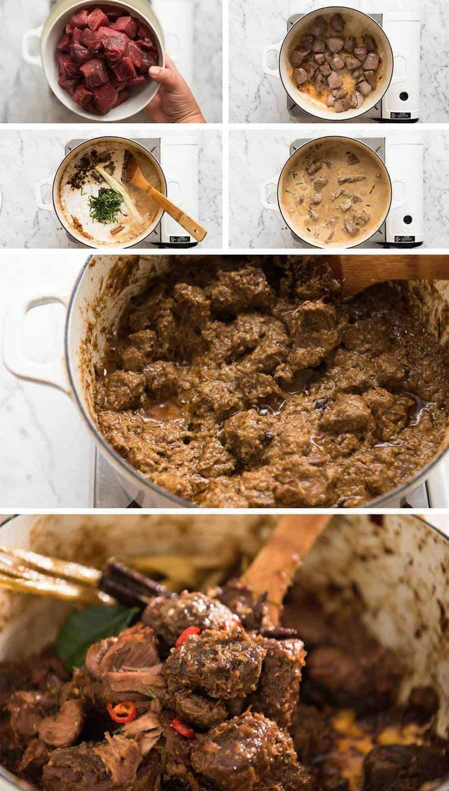 The King of all Curries, Beef Rendang is straight forward to make and has incredible deep, complex flavours. Quick recipe video provided! recipetineats.com