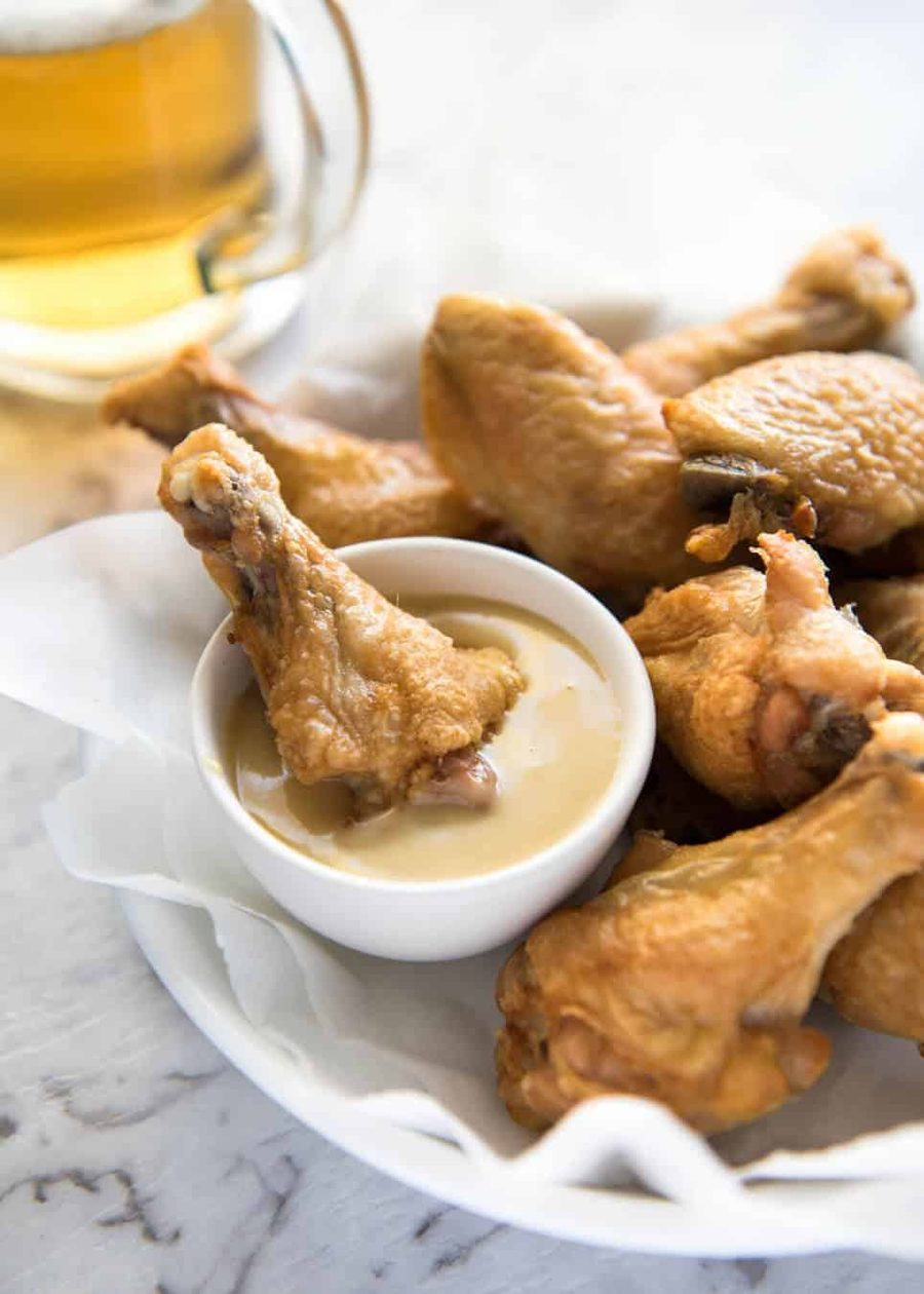 These oven baked wings are so crispy, you will think they've been deep fried! You will be shocked how easy these are to make! www.recipetineats.com