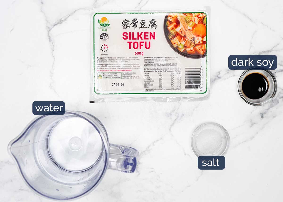 Ingredients in Mapo Tofu